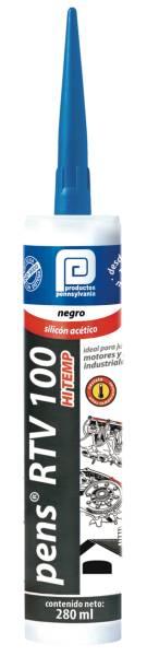 16737 Silicon alta temperatura RTV100 cartucho 300ml negro Pennsylvania