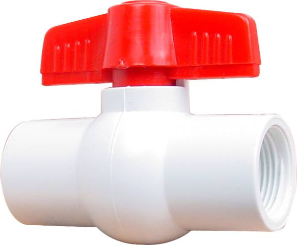 16807 Valvula esfera roscable 032mm 1-1/4" PVC 150lbs 100P Rugo RUGO