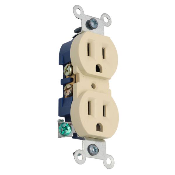 16824 Contacto duplex 2p+t marfil Americano Kley