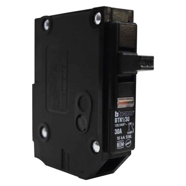 1741 Interruptor termomagnetico 1 polo 30a BTN1/30 Btplug