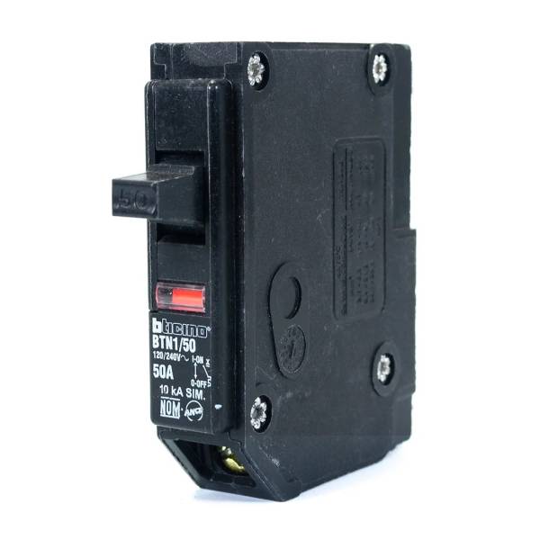 1744 Interruptor termomagnetico 1 polo 50a BTN1/50 Btplug