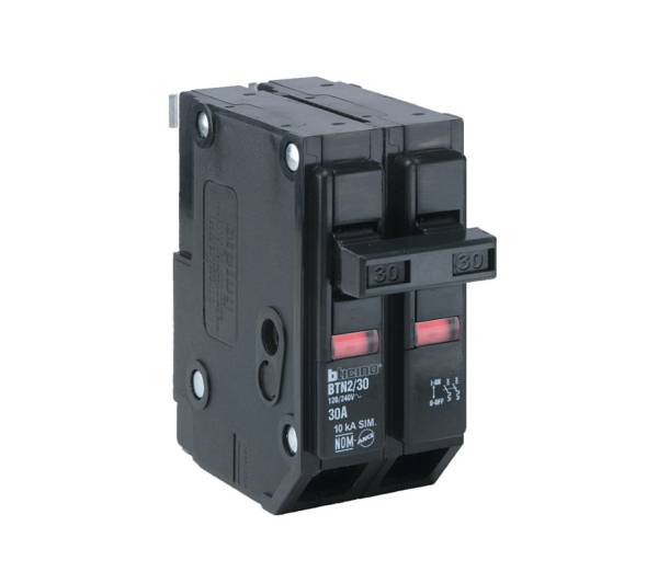 1749 Interruptor termomagnetico 2 polos 30a BTN2/30 Btplug Bticino