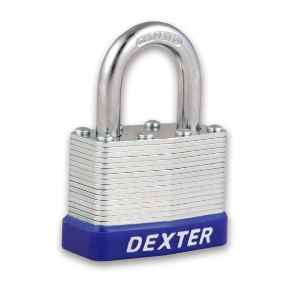 189881 Candado laminado 40mm llave tradicional gancho corto en blister Dexter