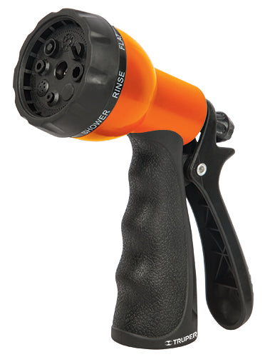 190123 Pistola plastico para riego 8 funciones PR409 Truper