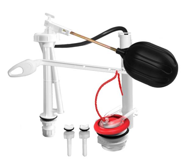 191013 Juego de herrajes para sanitario plasticos de 2" Maxtor 2702 Fleximatic