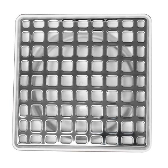 191067 Coladera cuadrada PVC para tubo cromado maxtor 2617 Fleximatic