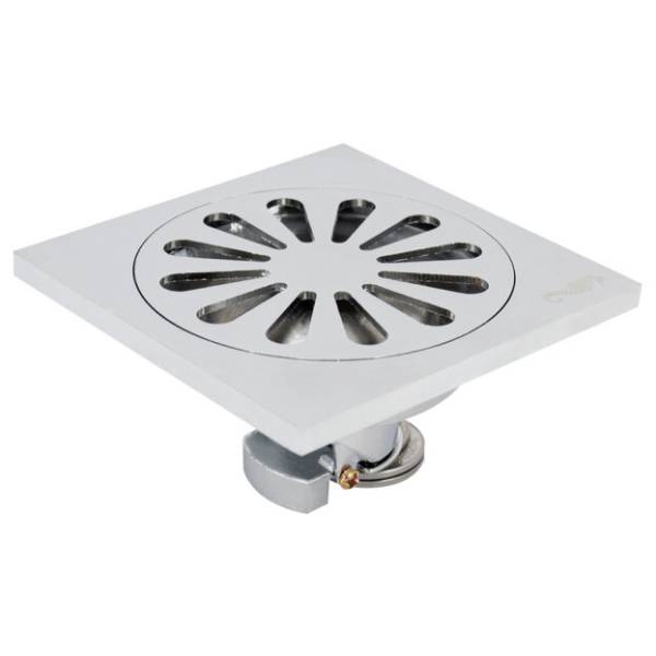 192131 Coladera cuadrada 4x4 metalica anticucarachas 46af Rugo