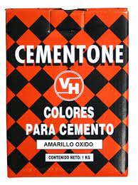 193764 Color para cemento amarillo oxido 1kg Cementone