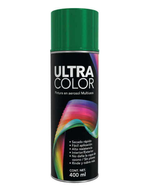 196722 Pintura en aerosol 400ml verde botella Ultracolor
