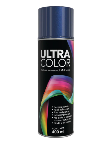 196725 Pintura en aerosol 400ml azul metalico Ultracolor