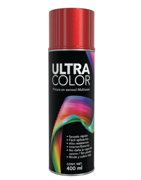 196730 Pintura en aerosol 400ml rojo metalico Ultracolor