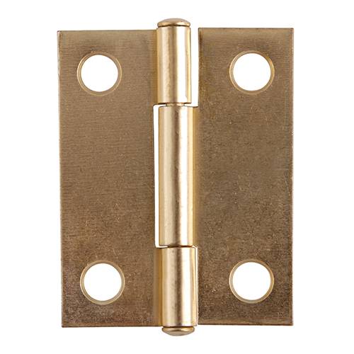 199931 Bisagra cuadrada ligera perno remachado sin tornillos 2" laton brillante Dexter