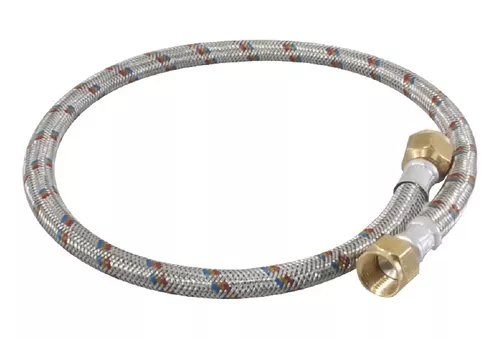 207226 Manguera para gas aluminio UG 010 3/8" x 3/8" 100 cm tuerca/acero GA Boro