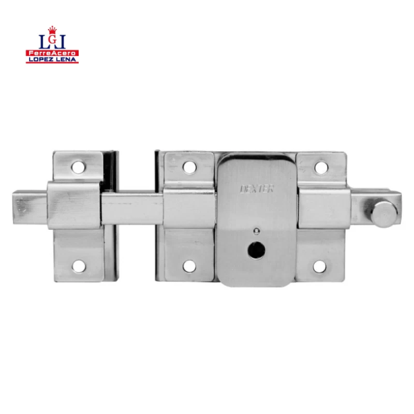 211888 Cerradura barra fija izquierda llave tetra cromada caja Dexter