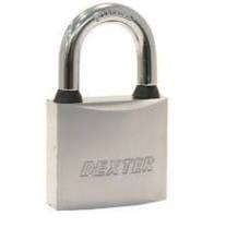 211897 Candado metalico 40mm llave tradicional gancho corto laton con 2pz Dexter