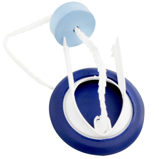 212009 Pera sapo 2" plastica azul con cadena plastica Zero 2458 Fleximatic