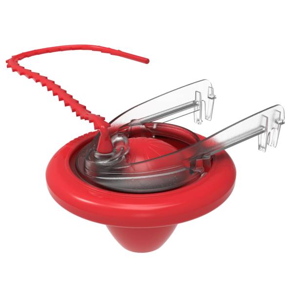 212138 Pera sapo 2" plastica roja con cadena plastica Maxtor 2466 Fleximatic