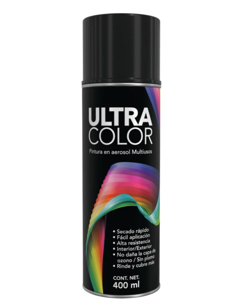 215856 Pintura en aerosol 400ml negro satinado Ultracolor