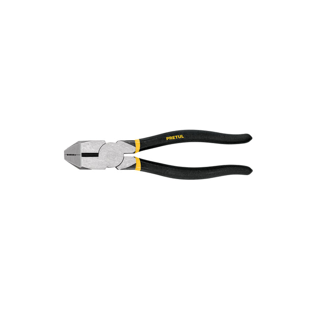 219-P Pinza para electricista 9" uso rudo, mango de PVC, Pretul