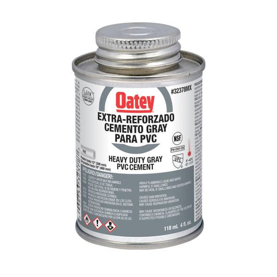 227571 Pegamento para PVC 118ml 1/8 etiqueta gris carbon Oatey