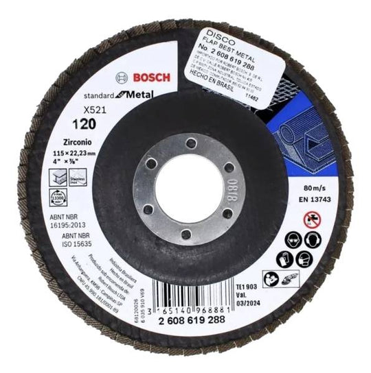 228737 Disco laminado 4-1/2" x 7/8" g120 Bosch