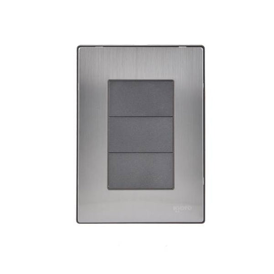 228815 Placa ciega negro Inox Igoto