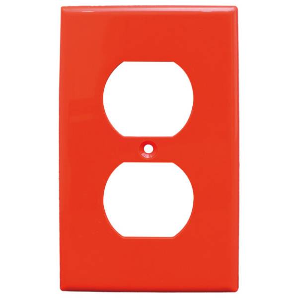 235365 Placa para contacto duplex naranja Igoto