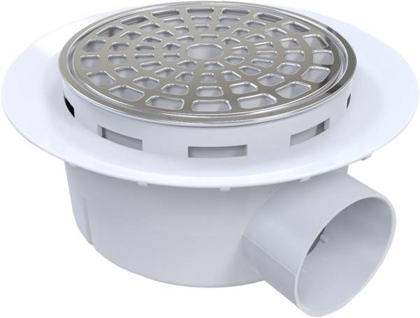 239022 Coladera universal tipo plato cubierta de acero inoxidable 2626 Fleximatic