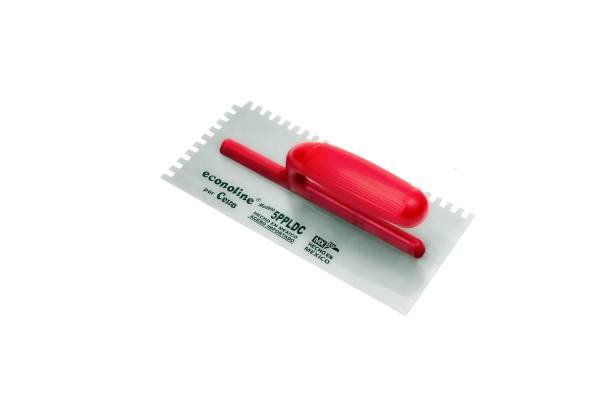 280809 Llana dentada cuadrada 5 remaches 11" x 5" mango de plastico Econoline LL5PPLDC Celta