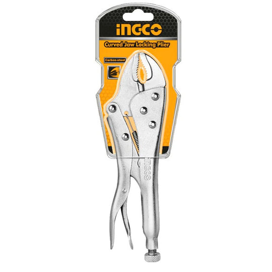 281055 Pinza de presion mordaza curva 10" HCJLW0210 Ingco