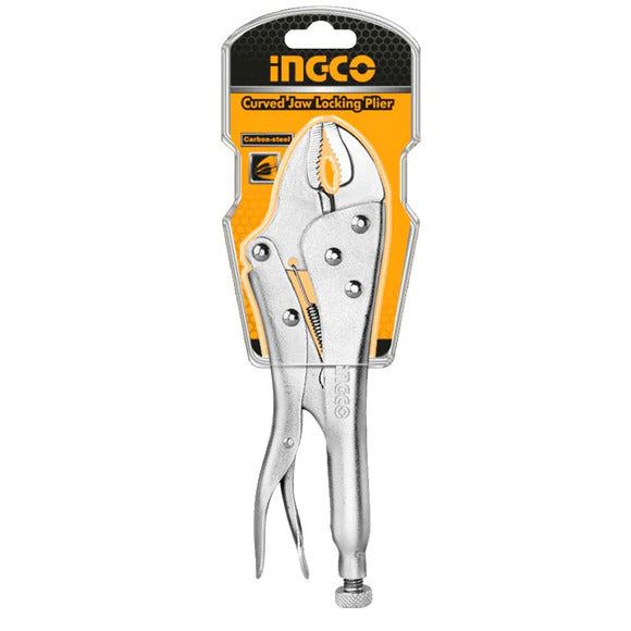 281055 Pinza de presion mordaza curva 10" HCJLW0210 Ingco