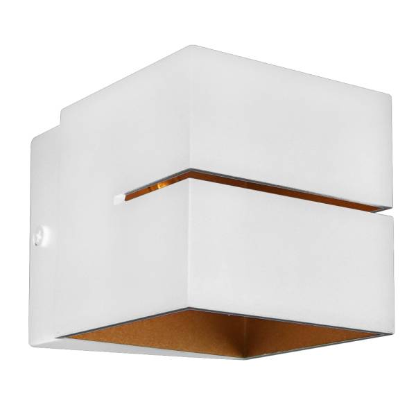 281748 Arbotante decorativo para pared cuadrado blanco 5275 Adir