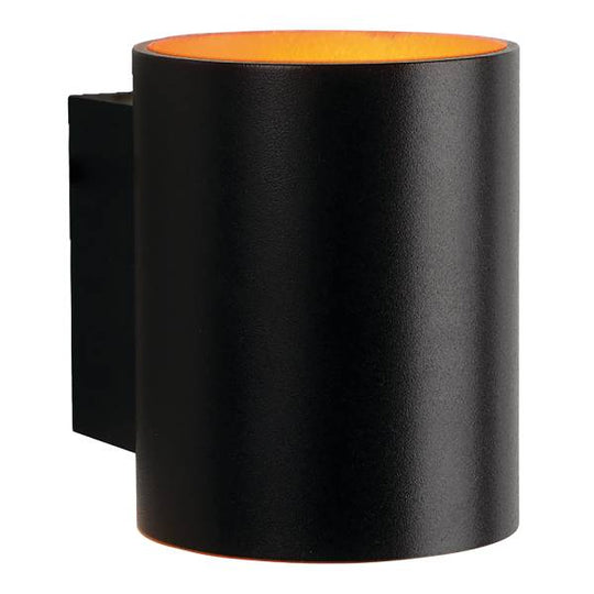 281751 Arbotante decorativo para pared redondo negro 5278 Adir