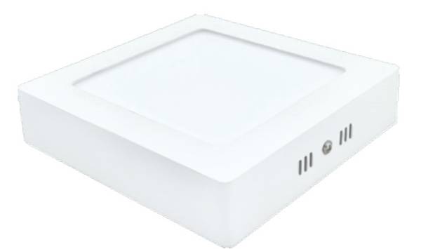 281807 Luminario decorativo tipo plafon 12w led cuadrado blanco LDD 5478 Adir