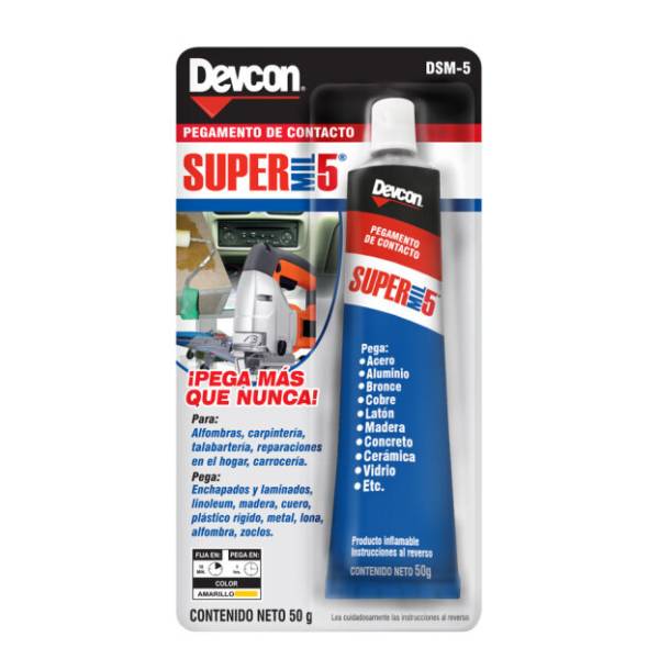 189959 Pegamento de contacto super mil 5 blister 50gr Devcon