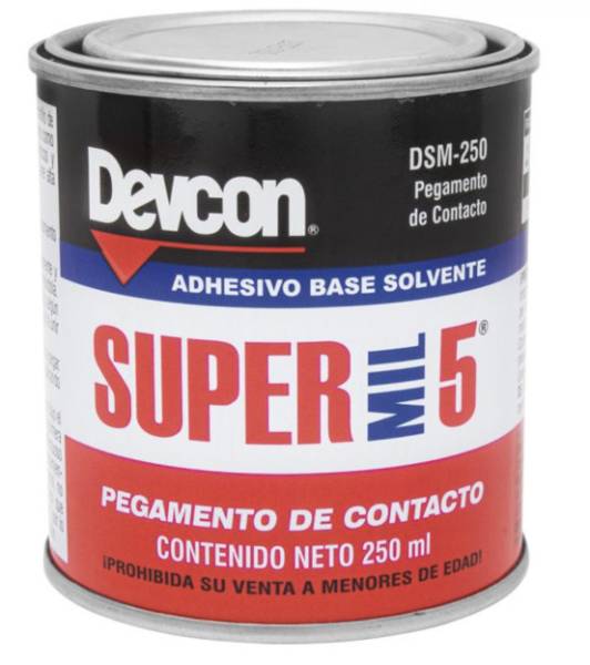 189961 Pegamento de contacto super mil 5 250ml Devcon