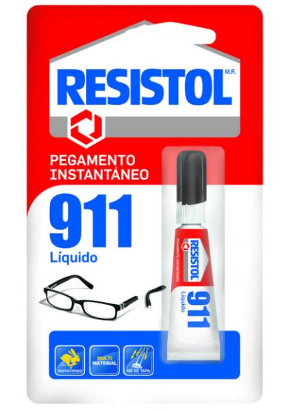 190214 Pegamento instantaneo 02.0gr liquido 911 Resistol
