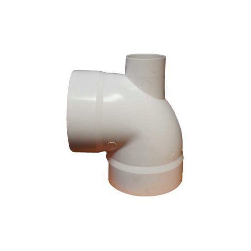 190878 Codo PVC cementar 90 110mm 4" salida trasera 2" cresco/amanco
