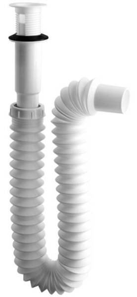 190973 Trampa para lavabo flexible PVC sin cubierta jumbo tipo p 2935 Fleximatic
