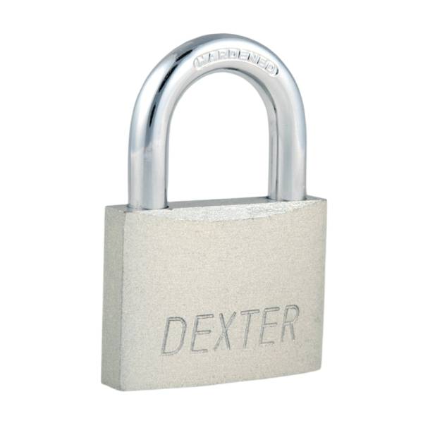 191195 Candado metalico 60mm llave tradicional gancho corto pulido en caja Dexter