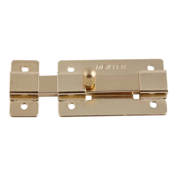 191205 Pasador barra plana 4" laton brillante Dexter