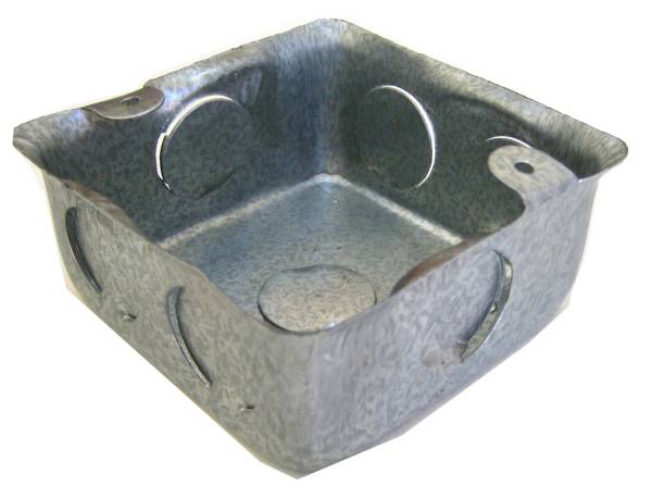 191241 Caja registro cuadrada 3/4" (4 x 4) cal 22 Troquelados Preciado