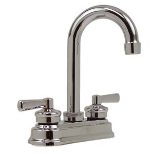 191421 Mezcladora lavabo de bronce tipo bar maneral palanca 1/4 de vuelta cromada 24BP Rugo