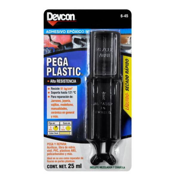 192604 Pega plastico 25 ml jeringa Devcon