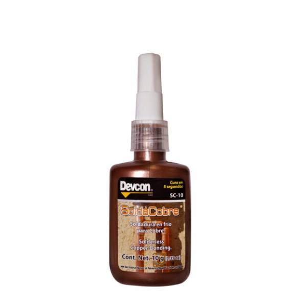 192608 Solda cobre para conexiones lisas botella 10ml Devcon