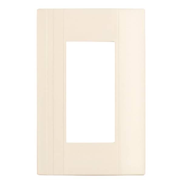 193021 Placa para contacto duplex marfil Montana