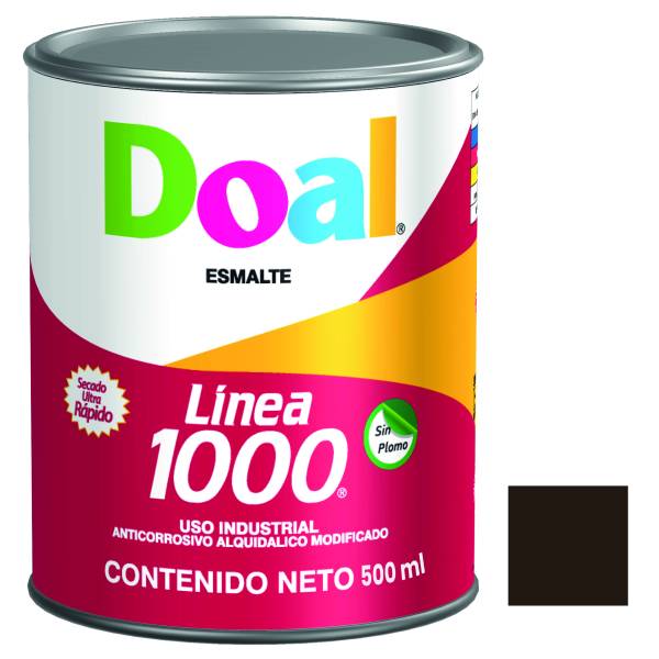 193045 Esmalte linea 1000 1016 cafe obscuro 0.5l Doal