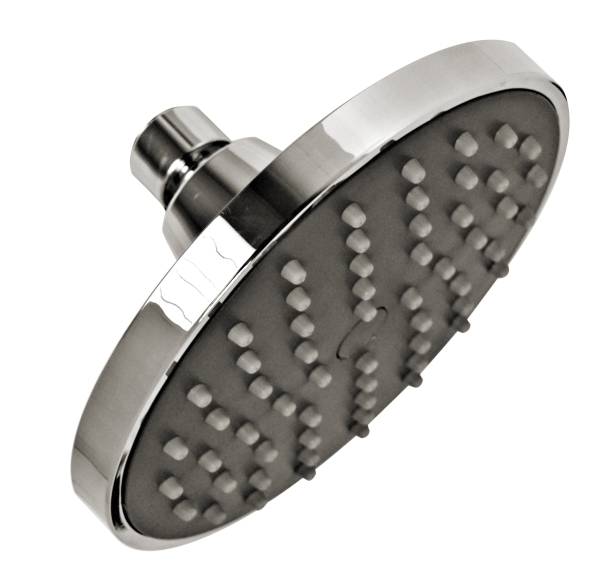 193196 Regadera sin brazo redonda 06" plastica cromada antisarro amsterdam 44AM