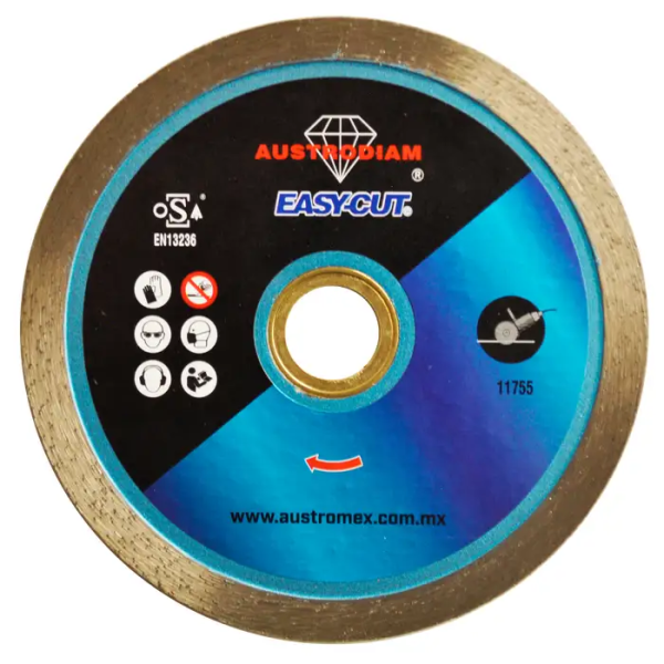 193363 Disco diamante 4" x 1/16" x 7/8" rin continuo easy cut 1501 Austromex