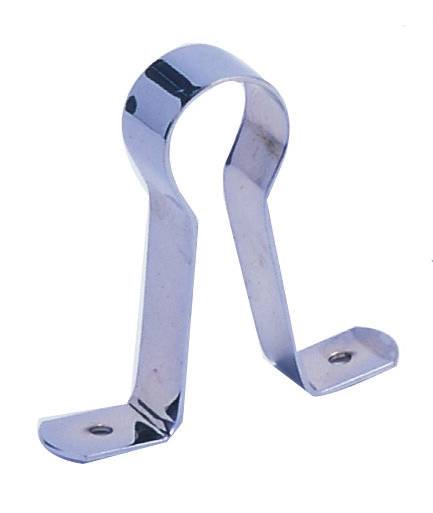 193822 Soporte central para tubo redondo cromado sin tornillo Handy Home